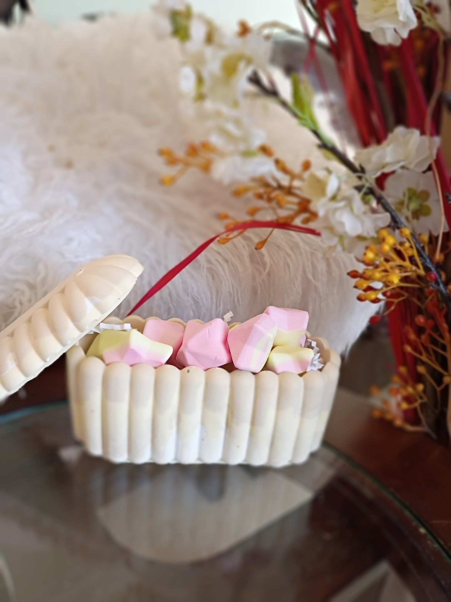 Eco-Friendly Scent balls in a crafted jewelry box